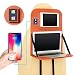 Produktbild IACON Rückenlehnenschutz Auto Computer Desk Auto Organizer Faltbare autositz organizer kinder tablet Aufbewahrungstasche Trittmatte Reise (Braun)