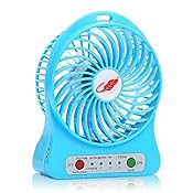 Unbranded Mini Portable Usb Rechargeable 3 Speed Fan Colors May Vary