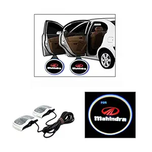 AutoBizarre Mahindra Logo Shadow Door Light/Ghost Shadow Door Light For All Mahindra Cars (works with all cars)