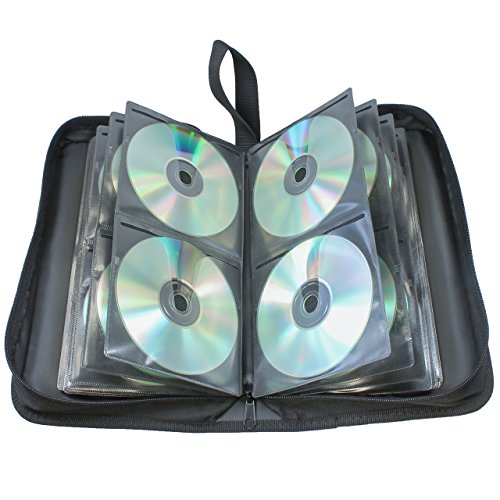 Vivanco CD/DVD-Tasche Oxfort Nylon, Blue-ray Case, Wallet, Ordner für 96 CDs schwarz - 2