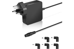 YHNZXCD Universal 65W Laptop Charger for ASUS,Power Aadapter with 5 Tips for ASUS VivoBook S13/S14/S15/S17,ZenBook,Lenovo IdeaPad,Lenovo Chromebook and Includ Computer Laptop Power Supply Cord