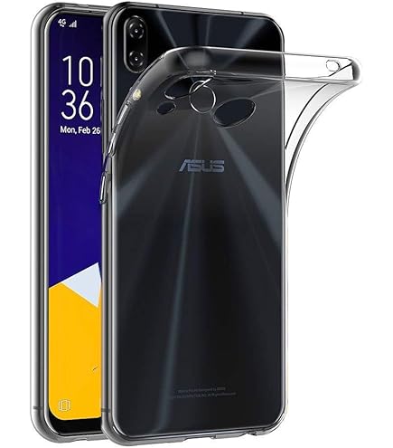 Custodia in TPU Compatibile con Asus Zenfone 2 ZE551ML, Cover Protettiva Morbida e Antiurto con Ritagli Precisi e Design Sottile Antigraffio (Nero