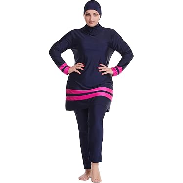 Mr Lin123 Costume da bagno delle donne musulmane modestia costumi da bagno musulmano Burkini surf tuta con cuffia