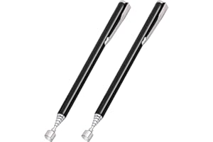 OUDQFCJ 2 magneti telescopici magnetici estensibili fino a 65 cm, magnetici in acciaio inox, per viti, dado, chiavi, parti metalliche