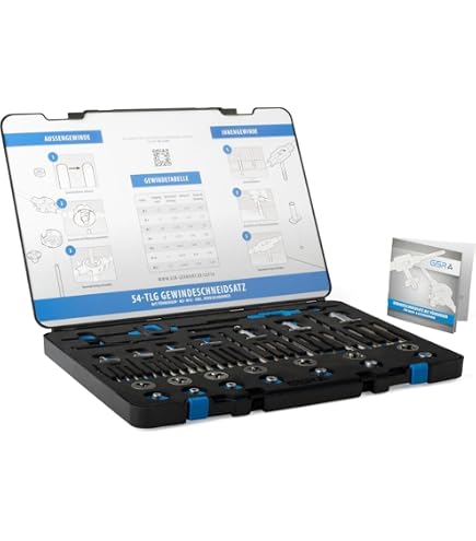 Bosch BTD58S 58-Piece Tap And Die Set - For Thread Repair And Creation, In Storage Case