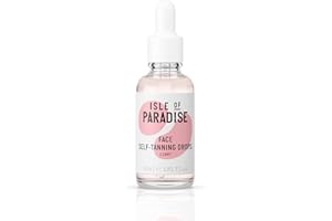 Isle of Paradise Self Tanning Face Drops Light (30 ml) Add Self Tanning Drops to Skin Care Natural Ingredients & Vegan
