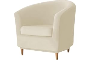 MOISMK Velluto Copripoltrona Chesterfield 1/2 Pezzi,1 Posto Elasticizzato Fodere Copripoltrona, Fodera Poltrona Club Tullsta per Bar Soggiorno Camera da Letto Reception ( Color : #4 , Size : 2-piece set )