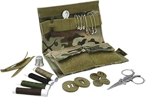 KOMBAT TACTICAL Army Tactical Military S95 Kit da Cucito 600d Tac-poly Kit di Riparazione BTP Camo Viaggio Pocket Field Camping