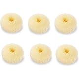 Ciambella per chignon per bambine, misura extra piccola, set da 6 pezzi, per mini chignon, per capelli corti e sottili (picco