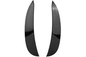 Headerbs Lèvre de Pare-Chocs Avant, 2 Pièces de Remplacement D'adaptations de Voiture D'aile de Spoiler de Voiture de Canard de Pare-Chocs Avant pour la Classe E W213 AMG Line 2016‑2020