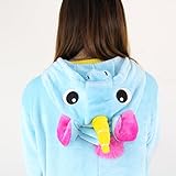 Tier Schlafanzug Erwachsene - BienBien Einhorn Pyjamas Kostüm Jumpsuit Karneval Cosplay Kostüm Unisex Kigurumi Tieroutfit Unisex -