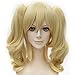 EDAY 35cm BATMAN Harley Quinn Cosplay Wig Lolita Curly Pigtail Hair, Blonde