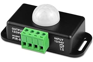 BaFra Interruttore del sensore di movimento a LED DC 12-24V 6A PIR Interruttore della luce a infrarossi per lampadine di illuminazione automatica strisce LED