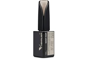 ‎V VENALISA VENALISA 15ml Matte Top Coat UV Nagellack Long Lasting No Wipe Matt Top Coat Soak Off UV LED Nail Gel Polish Nail Art Starter Manicure Salon DIY at Home, 0.53 OZ