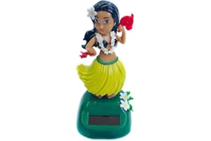 Danseuse Hawaienne Voiture Qui Bouge, Hawaienne de Danseuse Figurine, Solaires Figurine Voiture, Hawaienne Dancing Girl Bureau Voiture Décoration Intérieure, Ornement de Tableau de Bord de Voiture