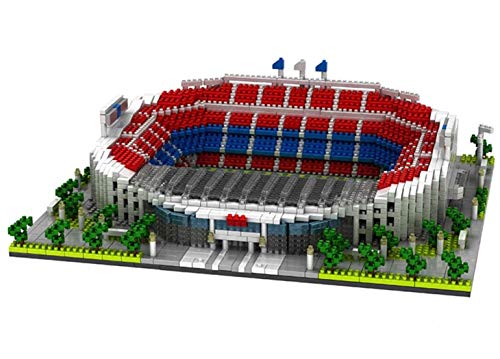 Atomic Building Stade du Barcelona Football Club, Camp NOU. Modèle à Assembler avec des nanoblocs. Plus de 3500 pièces