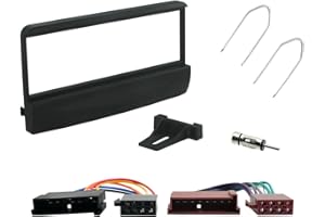 Sound Way - Kit de Montaje Marco Adaptador autoradio 1 DIN para Ford Focus/Fiesta/Mondeo/Escort/Transit + Conector ISO y Llaves