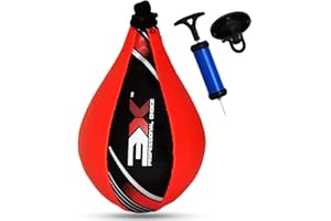 3X PROFESSIONAL CHOICE 3X Sports Speed Ball Boxing Faux Leather Hanging Swivel Kicking Punching Bags For MMA Muay Thai Training, Punching Dodge Striking Kit Workout Speedball Kicking
