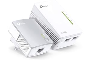 TP-Link AV600 Powerline Adapter Wi-Fi Kit, Wi-Fi Booster/Hotspot/ Extender, Wi-Fi Speed up to 300Mbps, 2+1 Ethernet Ports, No