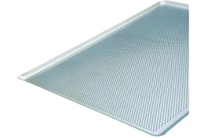 Cuisineonly - Aluminiumblech, Backblech, perforiert, 40 x 30 x 1,5 cm. Küche: Backen (Bleche).