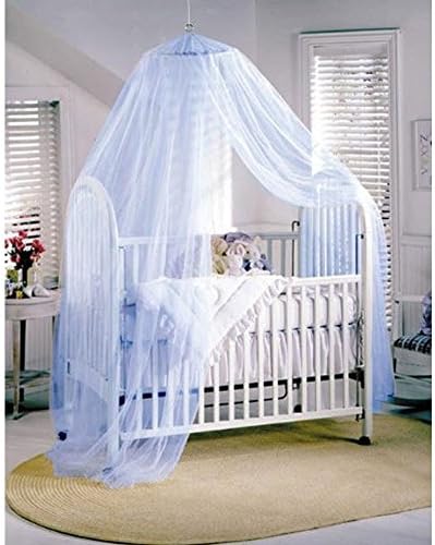 Lucky Will Baby Canopy Mosquito Net Netting for Toddler Bed Crib Canopy Blue