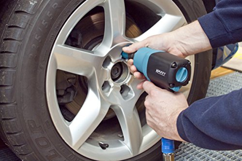 HAZET Druckluft-Schlagschrauber (max. Lösemoment 1700 Nm, Vierkant 12,5 mm (1/2 Zoll), empfohlenes Drehmoment 881 Nm, Hochleistungs-Doppelhammer-Schlagwerk) 9012EL-SPC - 2