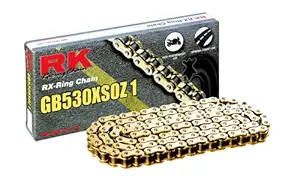 RK Racing Chain GB530XSOZ1-112 112-Links Gold X-Ring Chain with Connecting Link