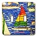 Price comparison product image 3dRose LLC LSP_28456_2 Gone Sailing, Double Toggle Switch