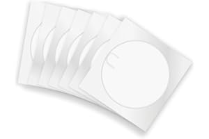 ENERGMiX - 100 Hüllen für CD/DVD, weißes Papier und transparentes Fenster