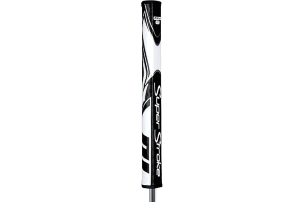 SuperStroke Zenergy Flatso 2.0 Grip de putter de golf, noir/blanc
