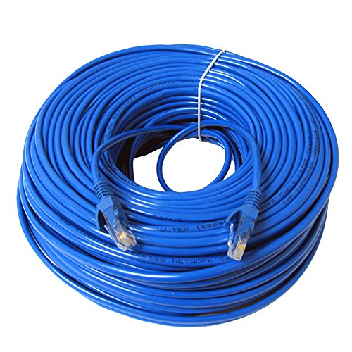 Vococal® 30m RJ45 Cat5e Ethernet LAN Netzwerk Ethernet-Kabel für PC Internet Router, Blau