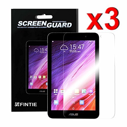 3 x Fintie Asus ME176C / ME176CX Ultra Klar Schutzfolie – High Definition Kristallklar Displayschutzfolie Premium Screen Protector für Asus MeMo Pad 7 ME176C / ME176CX 17,8 cm (7 Zoll) Tablet-PC (3 Stück) - 3