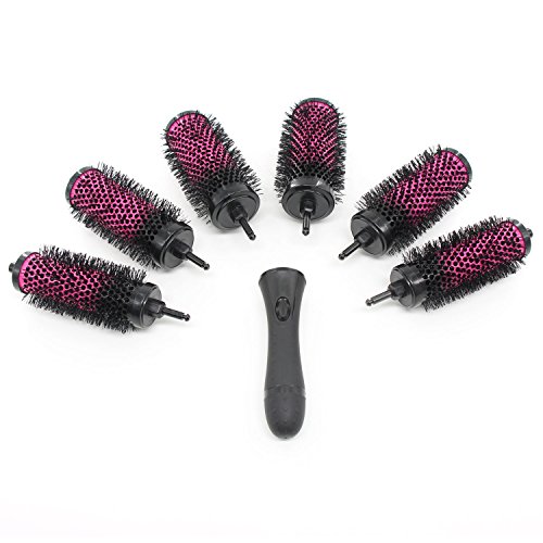 Xcellent Global Bürsten Set Mit Abnehmbaren Rollen Rundes Styling Werkzeug, 6 Rollen 1 Griff, Klein Medium Groß BT023 - 2