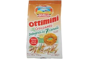 Divella biscotti ottimini croccanti integrali ai 7 cereali da 300 grammi (1000037564)