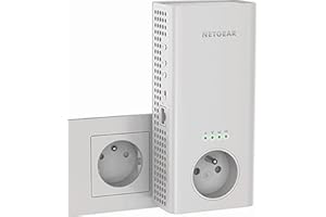NETGEAR Ripetitore WiFi Mesh (EX6470), ripetitore WiFi potente AC1900 copre fino a 150 m², amplificatore WiFi con presa integrata, WiFi Extender 1Port Ethernet, WiFi Booster compatibile tutti Box