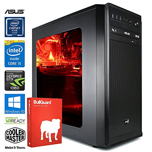 SNOGARD Gaming PC incl. Windows 10 | Intel Core i5-7600 Kaby Lake, 3GB Nvidia GeForce GTX 1060, 16GB DDR4 RAM, 240GB SSD & 2TB HDD + DVD±RW • Gaming-PC Komplett System | Custom Desktop Gamer Computer