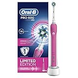 Oral-B Pro 600 CrossAction Electric Rechargeable Toothbrush Powered by Braun - Pink (Personal Care)