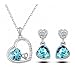 Crunchy Fashion Blue crystal Pendant Set For Women RS.499.00