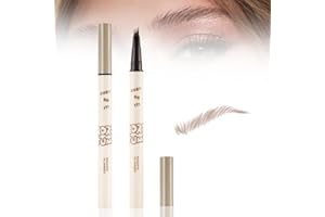‎KAILISI Microblading Eyebrow Pencil, 2024 Neuestes 3D Augenbrauenstift mit 4 Gabelspitzen zum Tätowieren, Micro 4 Punkt Brauenstift Langanhaltend Wasserdicht Schafft (Dunkelbraun)