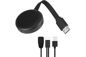 SELURK Dongle HDMI 4K 5G Chromecast Inalámbrico, Adaptador WiFi Display Miracast Full HD para TV, Proyector y Monitor, Compatible con Android iOS Windows Mac Airplay DLNA, Transmisión de Pantalla HD