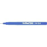 Artline 200N Fine Ke&ccedil;e U&ccedil;lu Yazı Kalemi, 0.4 mm, Royal Mavi