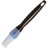 KitchenCraft Silicone Pastry / Basting Brush, 17 cm (6.5") - Black / Blue