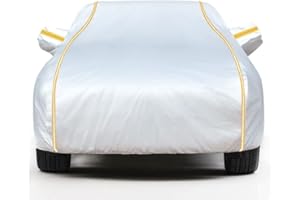 LSDRALOBPOI Autoabdeckung Vollgarage für Audi A4 B7 Avant, Auto Abdeckung Komplett Autoschutzdecke Aussen Auto Pyjama Fahrzeugabdeckung Kfz Garage Plane(Silber)