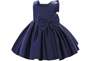IBAKOM Baby Girls Little Girls Bowknot Tutu Princess Prom Dress Formal Ball Gown Birthday Wedding Party Christening Baptism Dresses