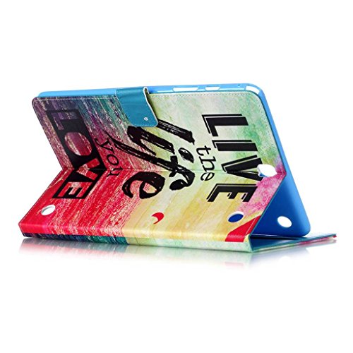 COLJOY PU Ledertasche Für Samsung Galaxy TAB A 9.7 SM-T550 T555 PU Leder Cover Bookstyle Protektiv Kunstleder Silikon Tasche Hülle Flip Leder Backcover Schutzhülle mit Standfunktion, B07 - 3