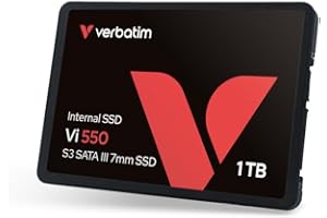 VERBATIM Vi550 S3 SSD - SSD interne 1TB - Solid State Drive - 2.5'' interface SATA III - disque dur interne SSD technologie 3D NAND - SSD 1TB haute performance - jusqu’à 560MB/s - noir