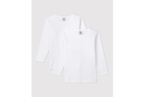 Petit Bateau Maglietta a Maniche Lunghe (Pacco da 2) Bambini e Ragazzi