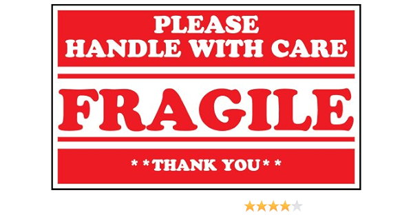 Fragile Handle With Care Stickers 3x2 Inch 2500 Labels Amazon In Office Products