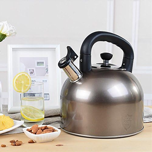 Whistling Gas Range Kettle Stainless Steel Kettle with Heat Resistant Handle The gland keeps water and tea warm For induction cooker Gas stoves