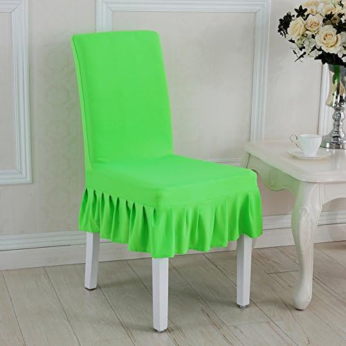 Pure color skirt hotel seat cover One-piece spandex chair covers Computer desk stool cover Dining room chair covers-P